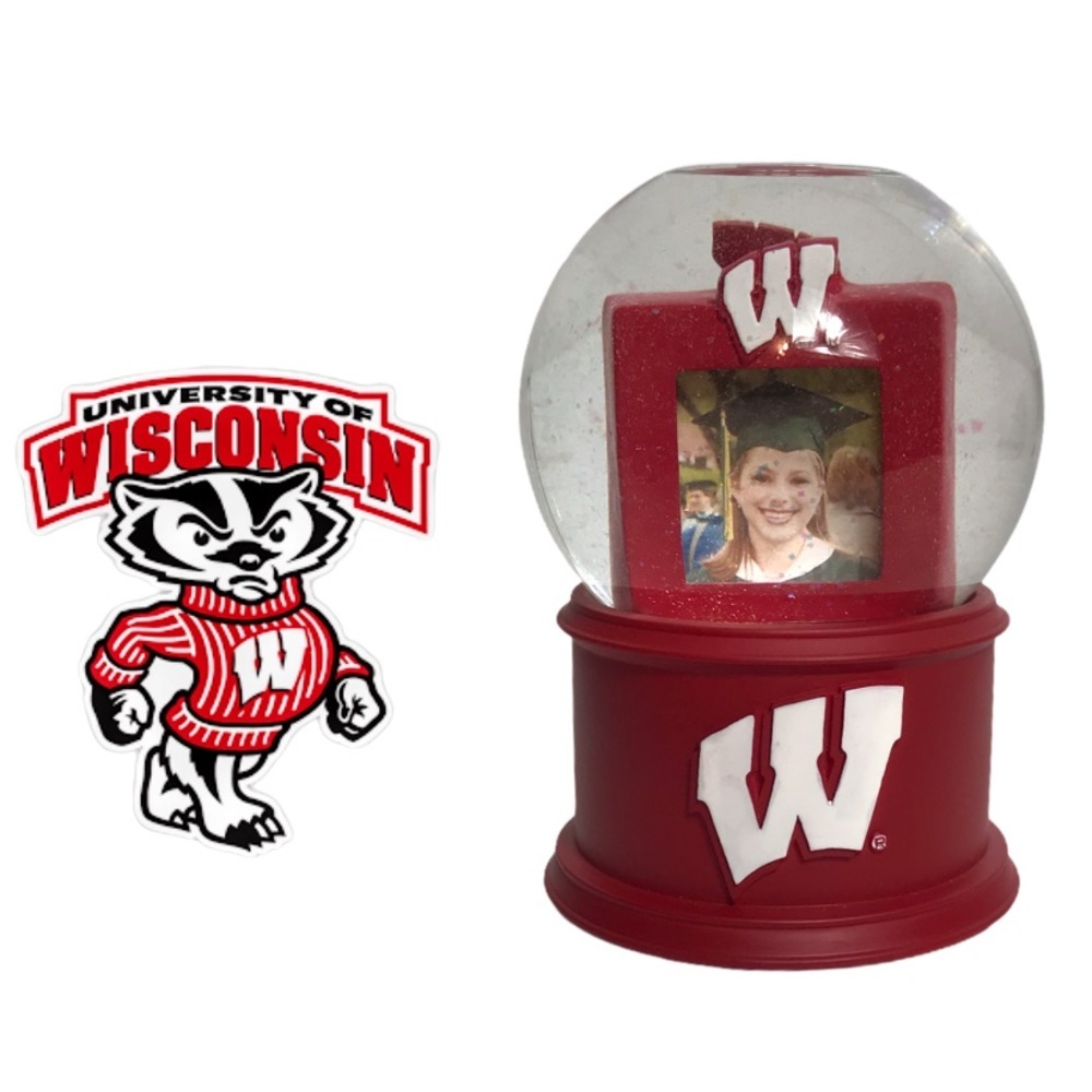 U of W Musical Glass Photo Frame Waterglobe